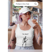 かわいいスケルトンダンスウィメンズトレーニングヨガピラティス タンクトップ