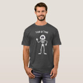 かわいいスケルトンハロウィーン Tシャツ (正面フル)