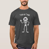 かわいいスケルトンハロウィーン Tシャツ (正面)