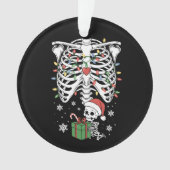 かわいいスケルトンベビークリスマス妊婦のママ妊娠 オーナメント (正面)