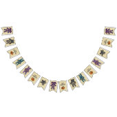 かわいいスケルトン動物とカボチャハローウィンパーティ バンティングフラッグ (全)