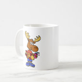かわいいスケータームース |背景色の選択 コーヒーマグカップ (正面左)