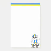 かわいいスケーター猫ポストイットノート ポストイット (正面)