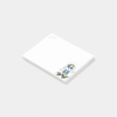 かわいいスケーター猫メモ ポストイット (アングル)