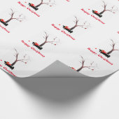 かわいいスコッティー犬のロビンスクリスマス ラッピングペーパー (角)