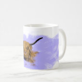 かわいいスコットランドの高地牛マグ コーヒーマグカップ (正面右)