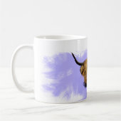 かわいいスコットランドの高地牛マグ コーヒーマグカップ (左)