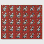 かわいいスコットランドテリア犬、メリークリスマスのスコッチテリア ラッピングペーパー (フラット)