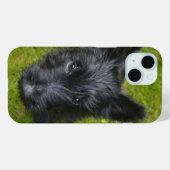 かわいいスコティッシュテリアの仔犬の顔 Case-Mate iPhoneケース (裏面 (横))