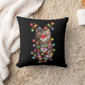 かわいいスコティッシュフォールドおもしろいクリスマスホリデーギフト クッション (ブランケット)