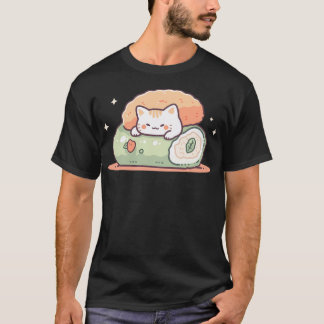 かわいいスシねこ Tシャツ