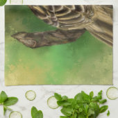 かわいいスズメの美絵画しさ キッチンタオル (折り畳み)