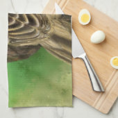 かわいいスズメの美絵画しさ キッチンタオル (四つ折り)