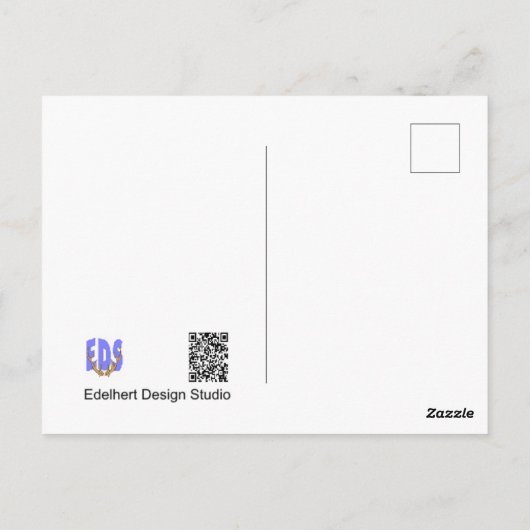 かわいいスズメの誕生日ポストカード ポストカード (裏面)