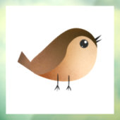 かわいいスズメの鳥のキャラクター ウィンドウサイン (シート3)