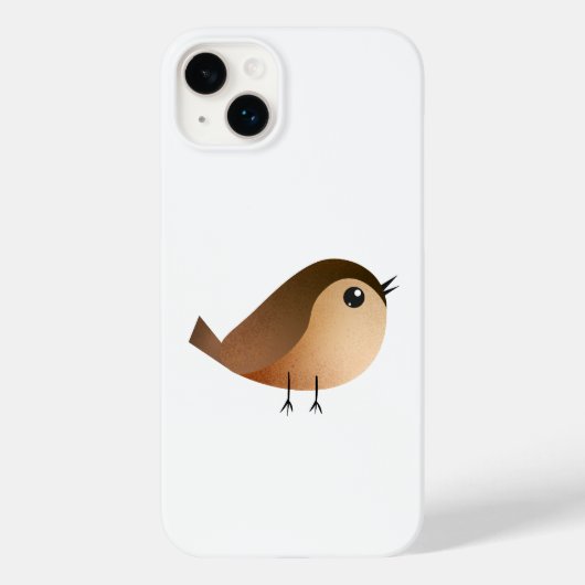 かわいいスズメの鳥のキャラクター Case-Mate iPhoneケース (裏面)