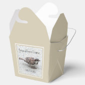 かわいいスズメの鳥の写真バイブル聖句タンシンプルタン フェイバーボックス (オープン)