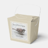 かわいいスズメの鳥の写真バイブル聖句タンシンプルタン フェイバーボックス (正面サイド)