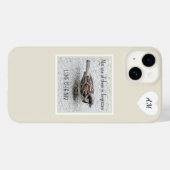 かわいいスズメの鳥の写真バイブル聖句タンシンプルタン Case-Mate iPhoneケース (裏面 (横))