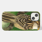 かわいいスズメのiPhoneケース iPhoneケース (裏面横)