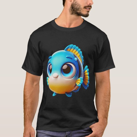 かわいいスズメダイ Tシャツ (正面)