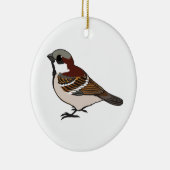 かわいいスズメ セラミックオーナメント (右)