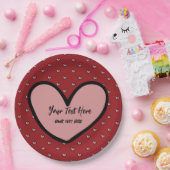 かわいいスタイリスト スイートハートパーティー用品テンプレート ペーパープレート (パーティー)