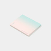 かわいいスタイリッシュかわいいシパーソナライズされたーホース ポストイット (アングル)