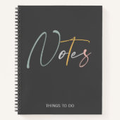 かわいいスタイリッシュなメモとやることリスト ノートブック (正面)