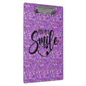 かわいいスタイリッシュグリッター常時スマイルエレガント クリップボード (右)