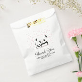 かわいいスタイリッシュパンダ赤ちゃんシャワーありがとうバッグ フェイバーバッグ (封をした状態)