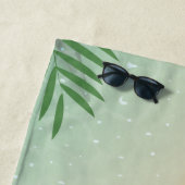 かわいいスタイリッシュビーチ、パームリーフ、カクテル ビーチタオル (インサイチュ)