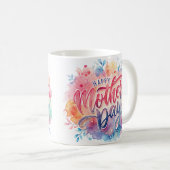 かわいいスタイリッシュ母親の日 コーヒーマグカップ (正面右)