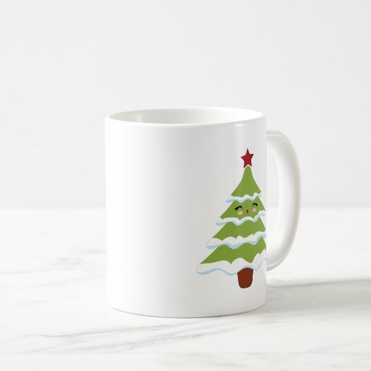 かわいいスタイルクリスマスツリーマグ コーヒーマグカップ (正面右)