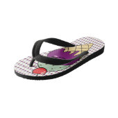 かわいいスタイルハッピーアイスクリームコーンビーチサンダル キッズビーチサンダル (アングル)