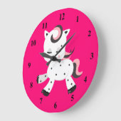 かわいいスタイルポニーテーマ ラージ壁時計 (傾斜)