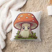 かわいいスタイル、キノコ狩り クッション (ブランケット)