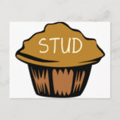 かわいいスタッドのマフィン ポストカード (正面)