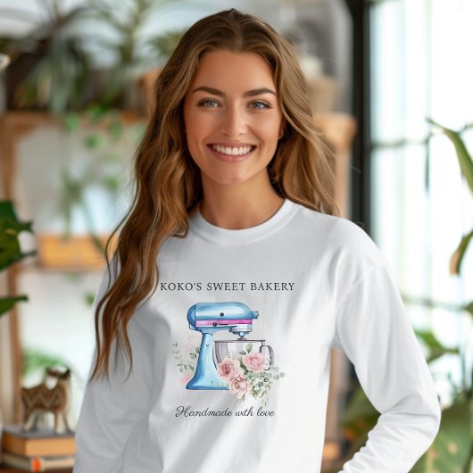 かわいいスタンドミキサーベーカリースタッフTシャツ トライブレンドＴシャツ