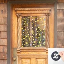 かわいいスタークリスマス&大晦日の飾り ウィンドウサイン