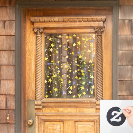 かわいいスタークリスマス&大晦日の飾り ウィンドウサイン (ホームデコレーション)