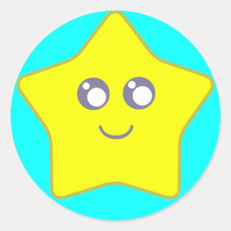 かわいいスターシール ラウンドシール