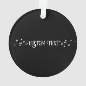 かわいいスターライトアイズバニーでヨガポーズ瞑想 オーナメント (裏面)