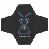 かわいいスターライトアイズバニーでヨガポーズ瞑想 サッカーボール (フラット)