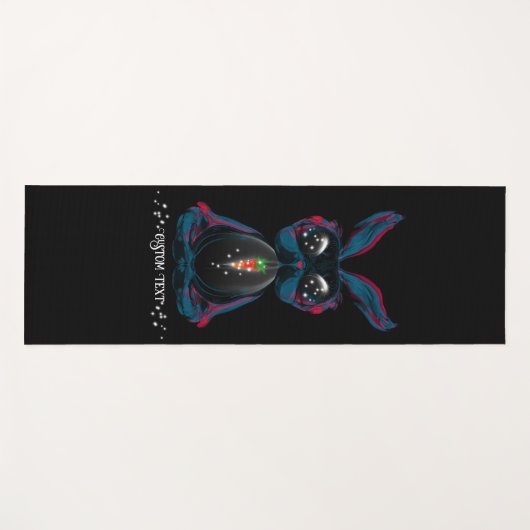 かわいいスターライトアイズバニーでヨガポーズ瞑想 ヨガマット (正面(横))