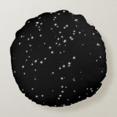 かわいいスターライトアイズバニーでヨガポーズ瞑想 ラウンドクッション (裏面)