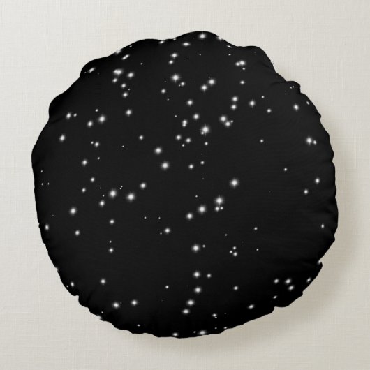 かわいいスターライトアイズバニーでヨガポーズ瞑想 ラウンドクッション (裏面)