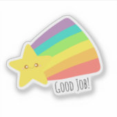 かわいいスターレインボー シール (正面)