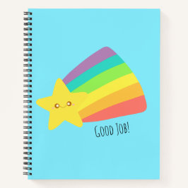 かわいいスターレインボー ノートブック