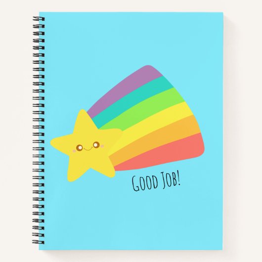かわいいスターレインボー ノートブック (正面)
